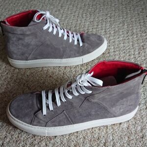 Anonyme Paris Vidar Luxury Sneakers in gray suede leather size EU44/US 10